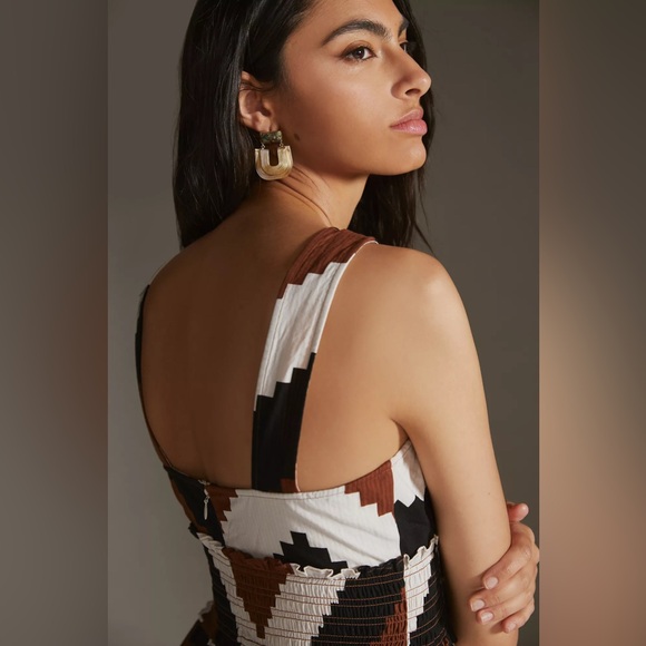 🥥Anthropologie Plenty by Tracy Reese Printed Halter Maxi Dress, M - Picture 4 of 9